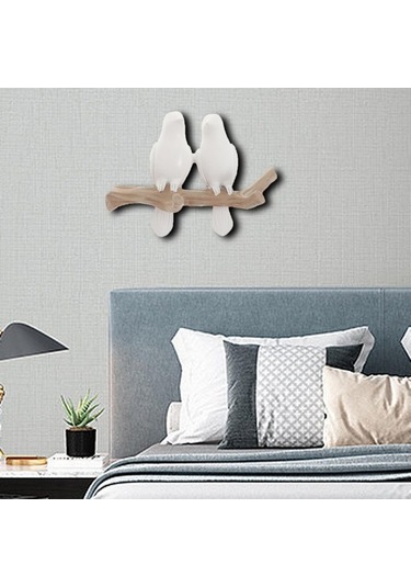 Pazly Suntek Robe Reçine Monte Kuşlar Kanca Duvara Coat Ağaç 2-kuş Ns Diğer