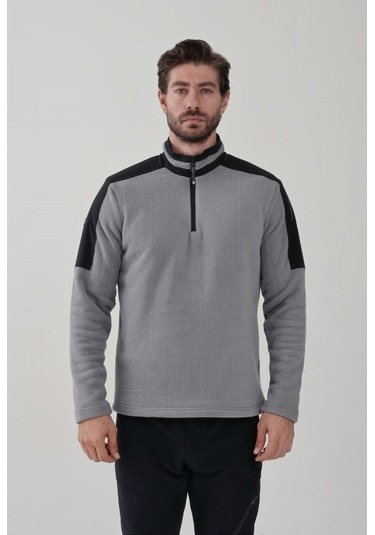 Exuma Half Zıp Erkek Polar 2412004-grey Gri