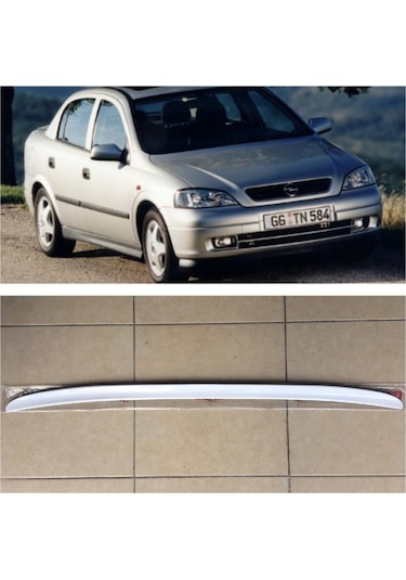Opel Astra G Bagaj Üstü Spoiler Bagaj Çıtası Parlak Beyaz