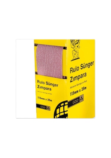 Atlas Gold Rulo Sünger Zımpara 115 Mm X 25 Mt 320 Kum