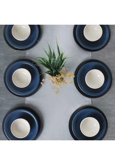 Keramika River Mix Yemek Takımı 18 Parça 6 Kişilik 399-950-959