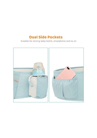 Xindoker Pamuklu Bebek Taşıma Koltuğu - Multifonksiyonel Bel Aleti, Hava Geçirgen, Rahat Oturma, Yeşil/pembe/koyu Mavi Seçenekleri