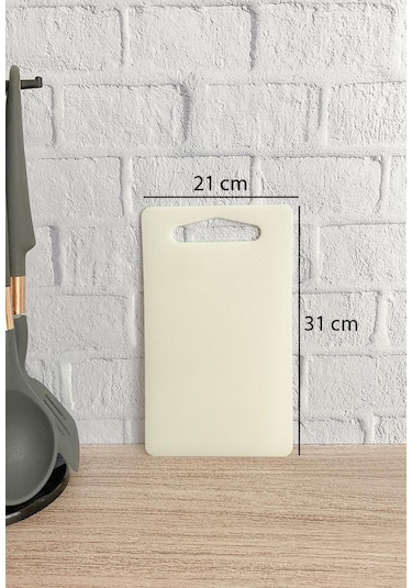 Kesme Tahtası Plastik Beyaz 21x31 cm