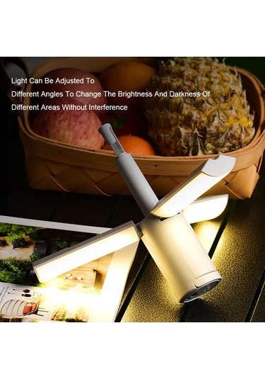 Teltree Kampanya Katlanabilir Çok Amaçlı Kamp Lambası - 4000mah Pil, Taşınabilir Ve Asılabilir Beyaz
