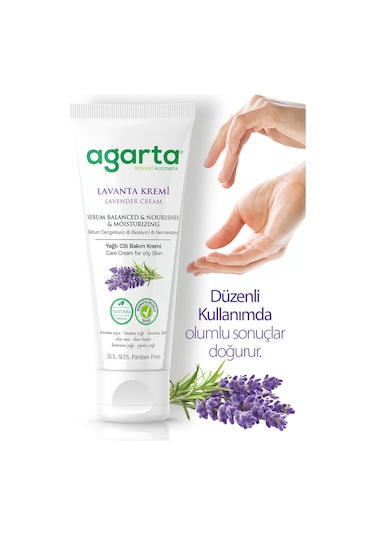 Agarta Doğal Lavanta Cilt Bakım Kremi 75 ML