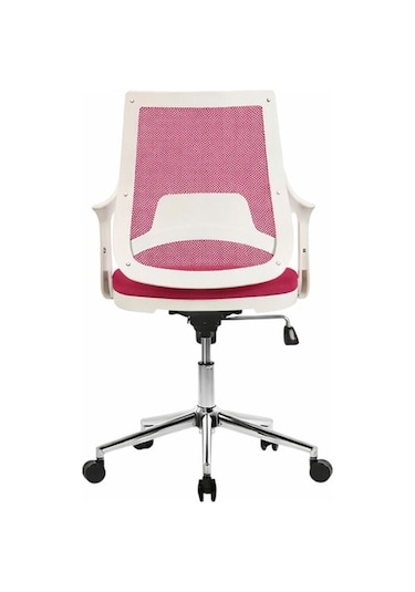 Mix White Çalışma Sandalyesi Ofis Koltuğu Pembe