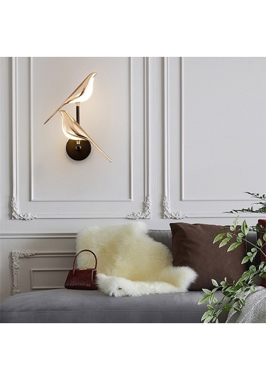 Fastbuy Magpie Yaratıcı Kuş Duvar Lambası, Balkon & Oturma Odası, İskandinav Tasarım, Sanat T Lamba Diğer