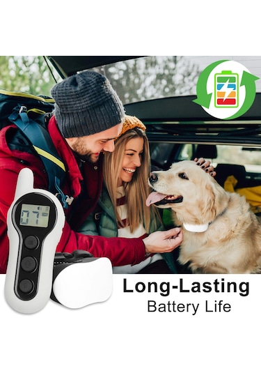 Geeksen Köpek Şok Tasması Otomatik Köpek Havlama Tasması Uzaktan Kumandalı Akıllı