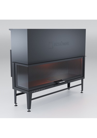 Schömne Elegance Asansörlü Çelik Şömine Haznesi Sol Açık 160 Lık