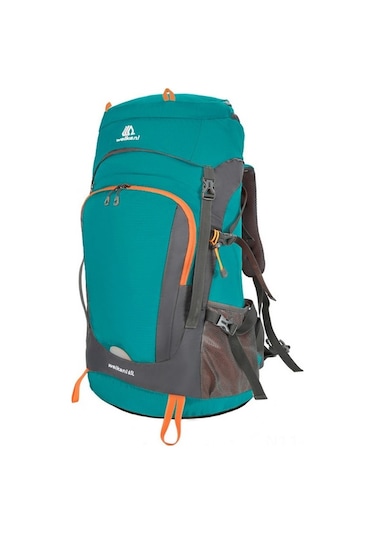 Ebitda Avrupa Ve Amerikan Stilinde 55+10l Su Geçirmez Dağcı Çantası - Hafif Ve Dayanıklı Göl Mavisi Outdoor Sırt Çantası Mavi