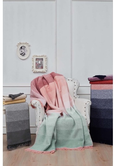 Montant Tek Kişilik Pamuklu Battaniye Sarı Sarı