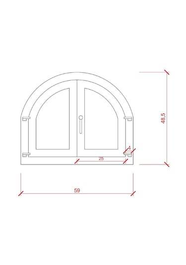 Roe Deer Barbekü Fırın Kapağı Büyük