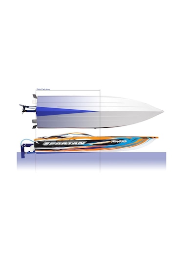 Traxxas Spartan Tekne 6s High Performance Race Boat Rtr Tqi & Tsm