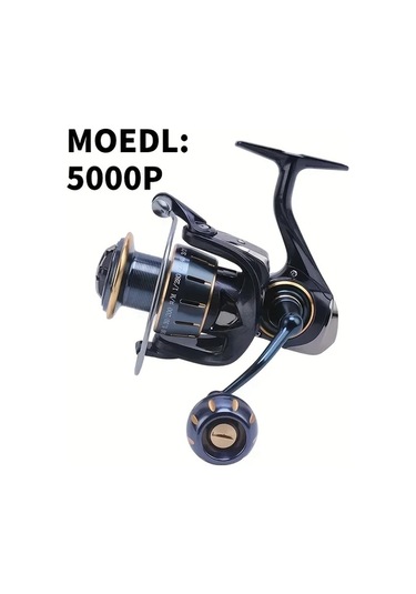 Motion003 1 Yüksek Dayanıklı Tam Metal Balıkçılık Makinesi Es3000 5000p 7000 Maks 9 98kg Çekiş Uzun Atış Spinning Tekerlek Derin Su Şık Siyah Altın Vurgular Tatiller İçin İdeal