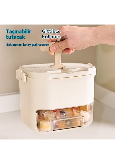 Jian Fan Buzızgarasıpres Tipiölmesi Kol Buz Bloğu Kalıgıda Nıfıbuz Kutusu-yşil Yeşil