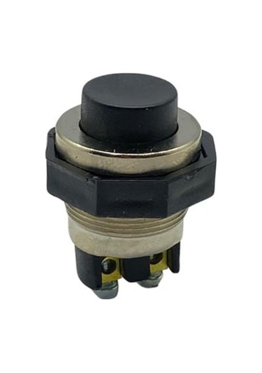 Buton Metal Vidalı 22 Mm Siyah