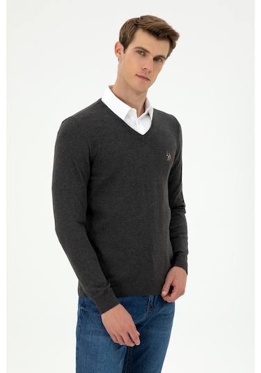 U.s. Polo Assn. Erkek Antrasit Kazak /triko 50288885-vr006 Antrasit