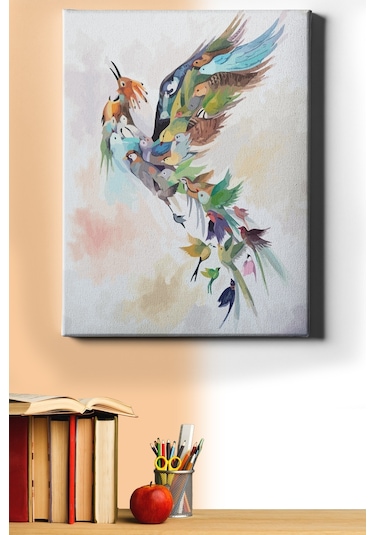 Webstyle Sayılarla Boyama Seti Kasnaklı Zümrüdü Anka 60 X 75 Cm