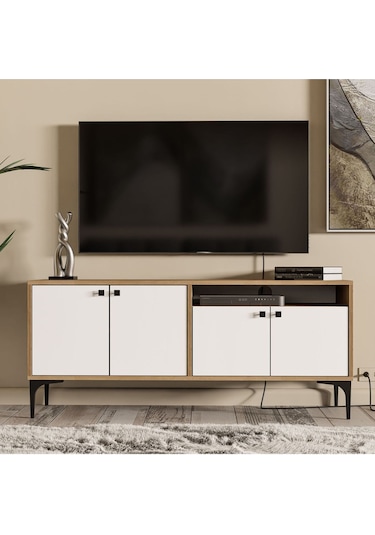 1548 Artemıs 139 Cm Tv Ünitesi Sepet-beyaz