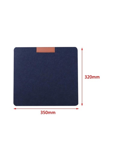 Trendooze Homyl Padded Mouse Pad Office Desk Mat Dark Blue Ergonomic