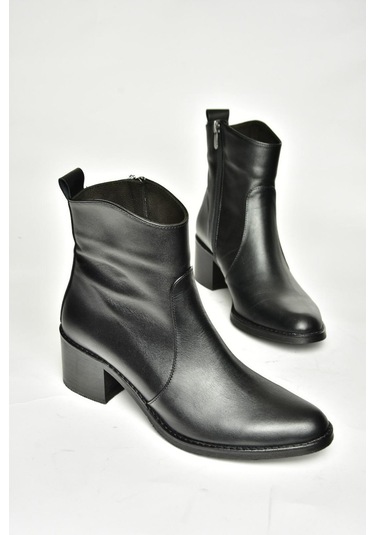 Fox Shoes T654043803 Siyah Hakiki Deri Kadın Bot Siyah-hakiki Deri Siyah
