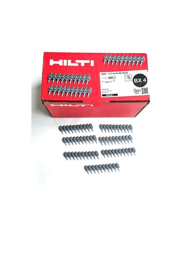 Hilti Bx4 Uyumlu X-c 20 B4 Mx Bulk Beton Çivileri Şeritli 20 Mm 1000 Adet