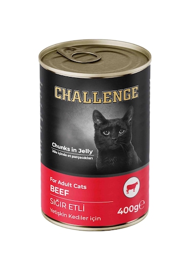 Challenge Sığır Etli Yetişkin Kedi Konservesi 400 G