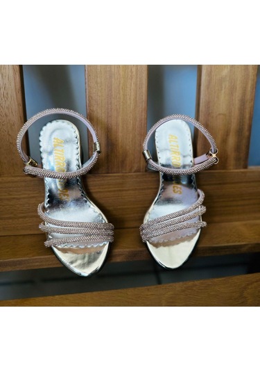 Gala Taş İşlemeli Çocuk Topuklu Ayk. Gold