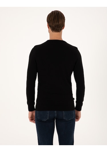 Pierre Cardin Erkek Siyah Kazak /triko 50315509-vr046 Siyah