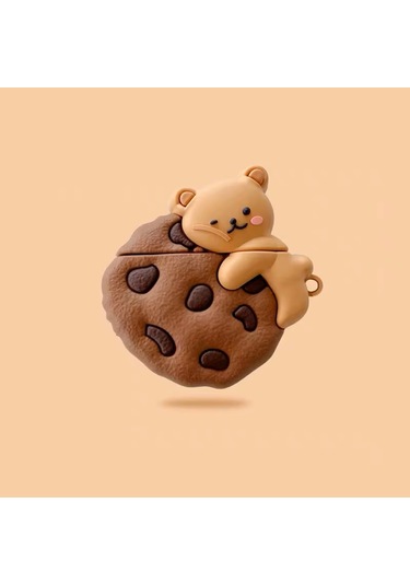 Apple Airpods Pro 3. Nesil 2025 Uyumlu Figürlü Silikon Kılıf Anahtarlıklı Kılıf Açık Mor