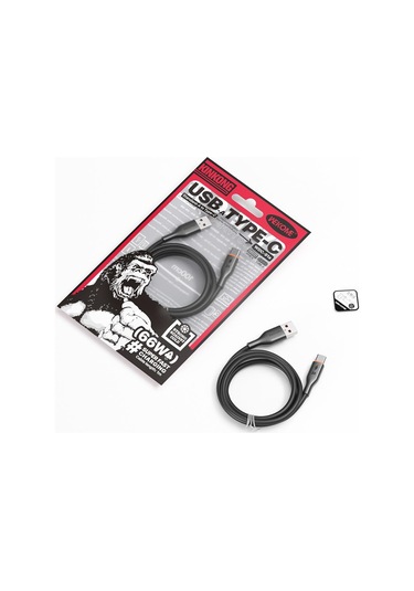 Wk Wdc-91a 66w Usb Tip-c Silikon Veri Kablosu, Uzunluk: 1m Siyah