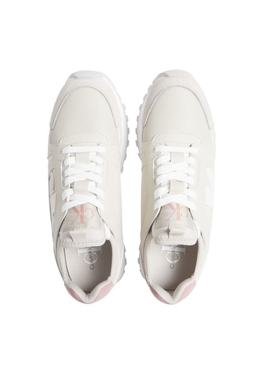 Calvin Klein Runner Low Laceup Mıx Nbs Krem Kadın Sneaker Bej