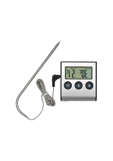 Dancemonkey Dijital Termometre Mutfak Izgara Gıda Derece Alarmlı 250 C Iq Lcd