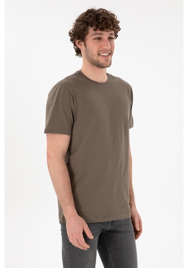 U.S. Polo Assn. Erkek Regular Fit Bisiklet Yaka Vizon Basic Tişört 50305985-VR052 U.S. Polo Assn. Erkek Regular Fit Bisiklet Yaka Vizon Basic Tişört 50305985-VR052