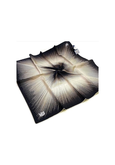 Ipek Eşarp Twill Siyah Vizon