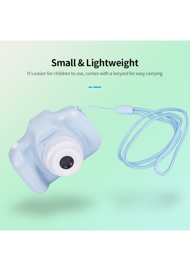 X2 Mini Çocuk Kamerası 2 İnç Hd Renkli Ekran Şarj Edilebilir Mini Kamera Video Kamera 32 Gb Hafıza Kartı İle Sevimli Kamera Pembe