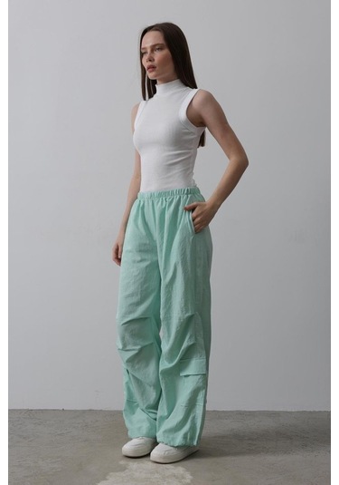 Munn Collection Paraşüt Cargo Pantolon - Mint Çok Renkli