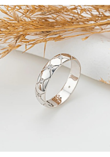 Lepta Rodhiyum Kaplamalı 925 Ayar Gümüş Yüzük 362004902 Gri