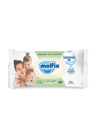 Molfix Islak Havlu Mendil Izotonik Ferah Temizlik 24 Lü Set 60 Ya