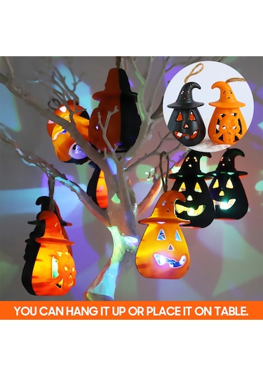 Folinda Karanlık Kabak Figürü Led Işıklı Dekoratif Süs, Halloween Partisi Sahne Düzeni Için Elektrikli Fonksiyonel Dekorasyon Aleti Diğer