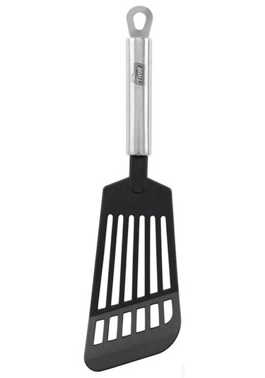 Paslanmaz Çelik Ucu Plastik Servis Spatulası Delikli Spatula 32 C