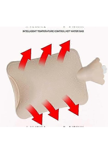 Yumuşak Polar Kılıflı 1,2 L Kawaii Sıcak Su Torbası - İngiliz Kışı İçin Gerekli Diğer