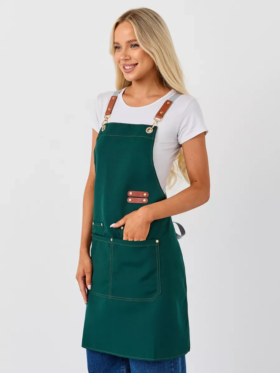 Dadilove Mutfak Önlüğü, Manikür Ve Kuaför Ustası İçin. 221234554 Yeşil