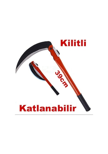 Orak Katlanır Kilitlenir Çelik Ot Biçme Orak