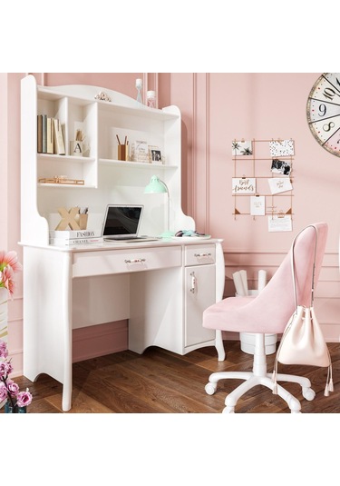 Meltem Kids Prestij Krem Çalışma Masası Üst Modül Krem