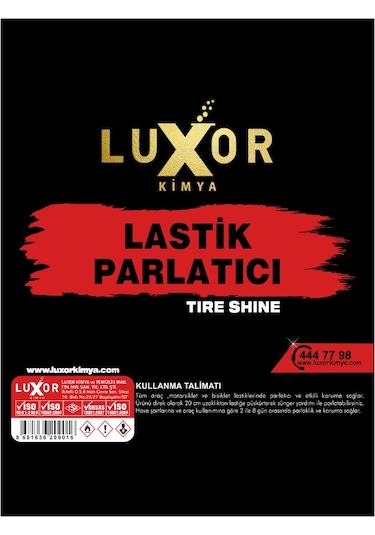 Luxor Kimya Gold Serisi Lastik Parlatıcı 473 ML + Sünger