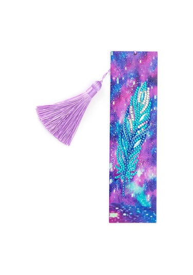 Teltree Yetişkinler İçin 5d Elmaslı Deri Kitap Ayracı Seti - Renkli Tüylü Sanat Ve Hobi Hediyesi Diğer