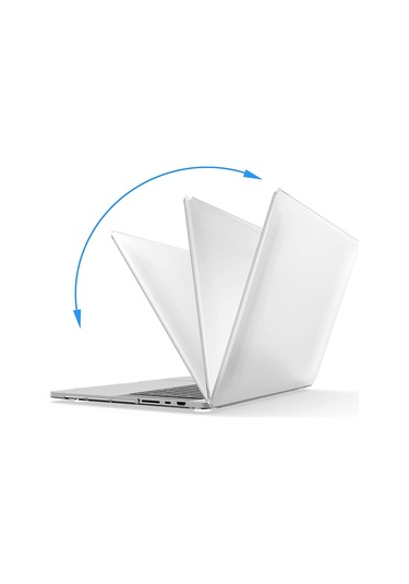 Novstrap  Macbook Pro 16 İnç M3 A2991 İle Uyumlu Parlak Kılıf + Siyah Klavye Kılıfı + Film Karışık Çok Renkli