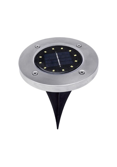 Sones Adet 12 Led Güneş Enerjili Gömülü Işık Yer Altı Lambası Ip65 Su Geçirmez Açık Bahçe Sokak Lambası Beyaz Işık