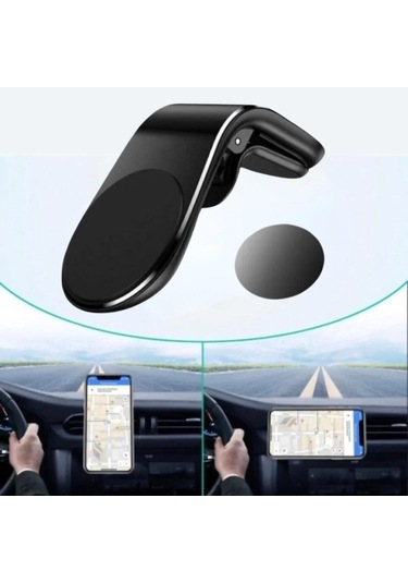 Havalanndırma Izgarasına Takılabilen Mandallı Mıknatıslı Oto Araç Içi Manyetik Telefon Tutucu Çok Renkli